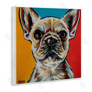 Carolee Vitaletti | Chroma Style Dog Small Puppy Red Yellow Blue Pop