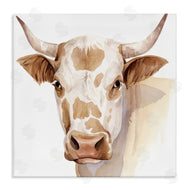 Grace Popp | Spotted Brown Cow Portrait Soft Tones
