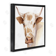 Grace Popp | Spotted Brown Cow Portrait Soft Tones