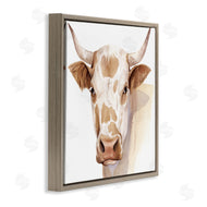 Grace Popp | Spotted Brown Cow Portrait Soft Tones