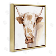 Grace Popp | Spotted Brown Cow Portrait Soft Tones