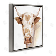 Grace Popp | Spotted Brown Cow Portrait Soft Tones