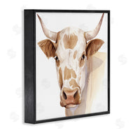 Grace Popp | Spotted Brown Cow Portrait Soft Tones