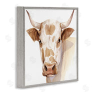 Grace Popp | Spotted Brown Cow Portrait Soft Tones