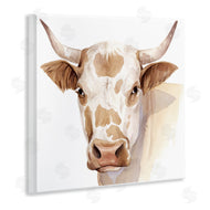 Grace Popp | Spotted Brown Cow Portrait Soft Tones