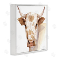 Grace Popp | Spotted Brown Cow Portrait Soft Tones