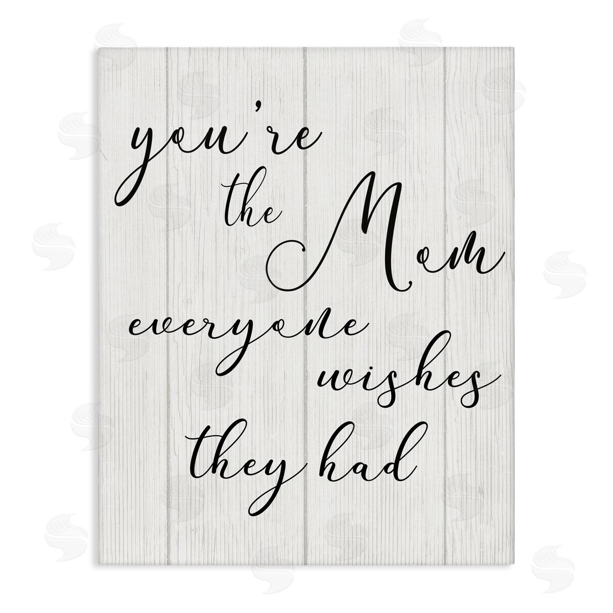 Stupell Studio You're the Mom Phrase Motivational Family Appreciation Canvas Wall Art