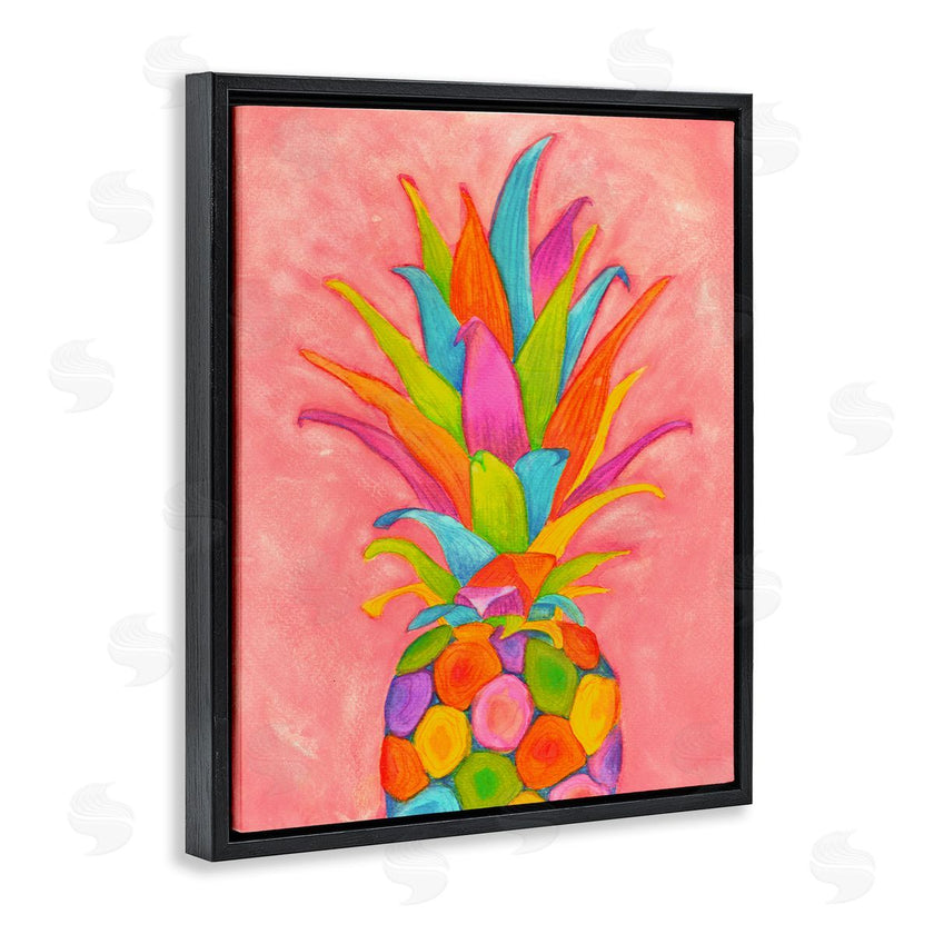 Elvira Errico | Vibrant Pineapple Fruit Fun Pink Blue Yellow