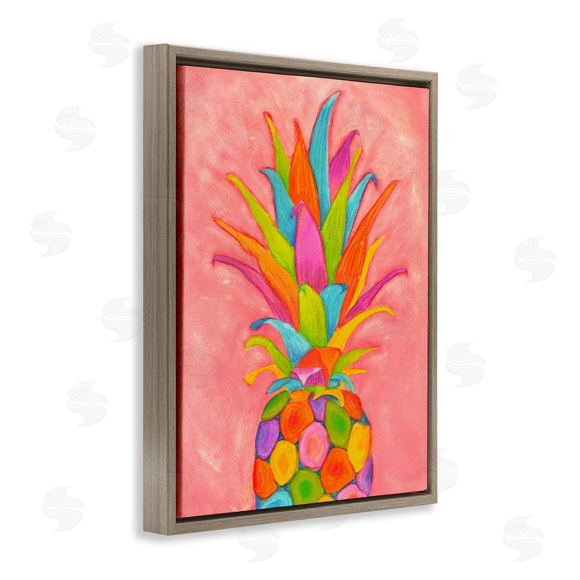 Elvira Errico | Vibrant Pineapple Fruit Fun Pink Blue Yellow
