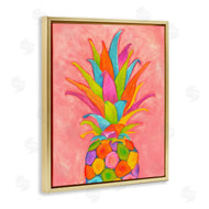 Elvira Errico | Vibrant Pineapple Fruit Fun Pink Blue Yellow