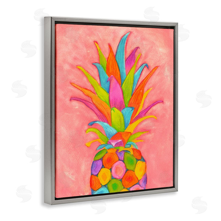 Elvira Errico | Vibrant Pineapple Fruit Fun Pink Blue Yellow