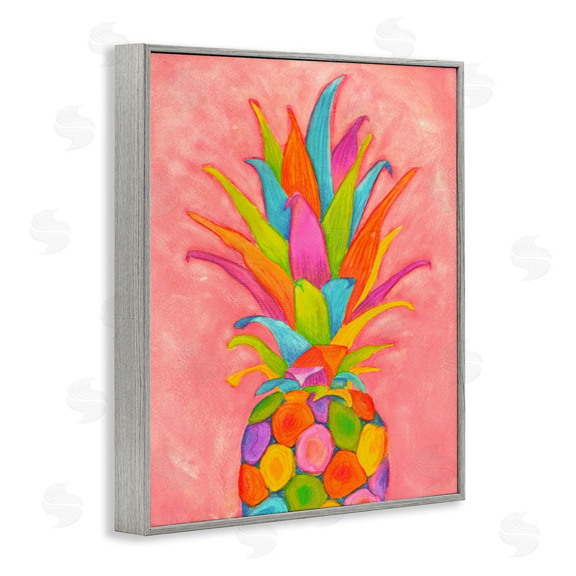 Elvira Errico | Vibrant Pineapple Fruit Fun Pink Blue Yellow