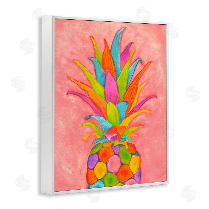 Elvira Errico | Vibrant Pineapple Fruit Fun Pink Blue Yellow