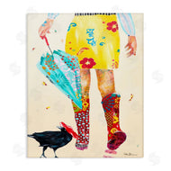 Pamela K. Beer | Walking In Rainboots Cheerful Vibrant Pattern