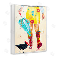 Pamela K. Beer | Walking In Rainboots Cheerful Vibrant Pattern