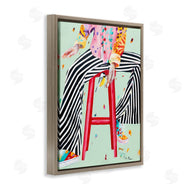 Pamela K. Beer | Sitting On Stool with Bird Fun Expressive Fashion