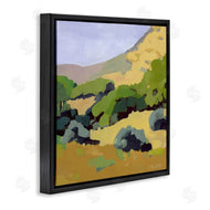 Anne Becker | Green Hillside Meadow Abstract Country Landscape