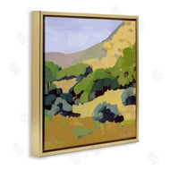 Anne Becker | Green Hillside Meadow Abstract Country Landscape