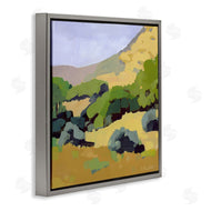 Anne Becker | Green Hillside Meadow Abstract Country Landscape