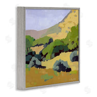 Anne Becker | Green Hillside Meadow Abstract Country Landscape
