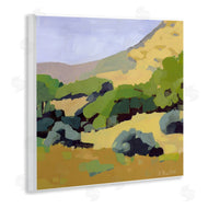 Anne Becker | Green Hillside Meadow Abstract Country Landscape