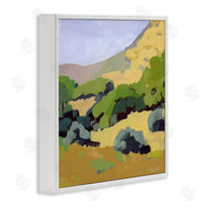 Anne Becker | Green Hillside Meadow Abstract Country Landscape
