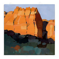 Anne Becker | Canyon Side Abstract Landscape Southwestern Mountains