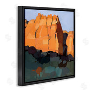 Anne Becker | Canyon Side Abstract Landscape Southwestern Mountains