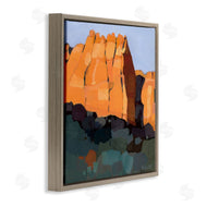 Anne Becker | Canyon Side Abstract Landscape Southwestern Mountains
