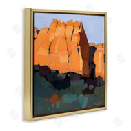 Anne Becker | Canyon Side Abstract Landscape Southwestern Mountains