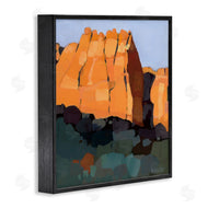 Anne Becker | Canyon Side Abstract Landscape Southwestern Mountains