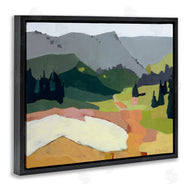 Anne Becker | Winter Thawed Abstract Snow Mountain Landscape