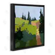 Anne Becker | Tree Lined Path Abstract Meadow Landscape