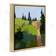 Anne Becker | Tree Lined Path Abstract Meadow Landscape