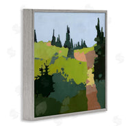 Anne Becker | Tree Lined Path Abstract Meadow Landscape