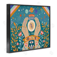 Caroline Alfreds | Heart Be Your Compass Phrase Boho Chic Constellations