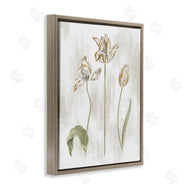 Stupell Studio | Golden Irises Blooming over Neutral Beige
