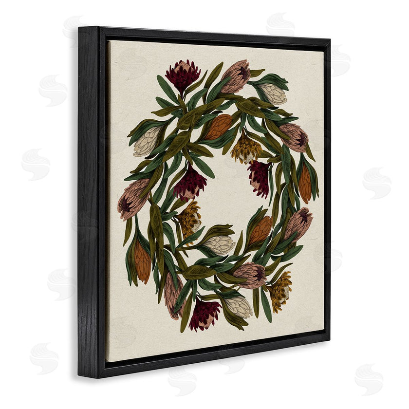 Stupell Studio | Wild Thistle Wreath Autumn Harvest Charm