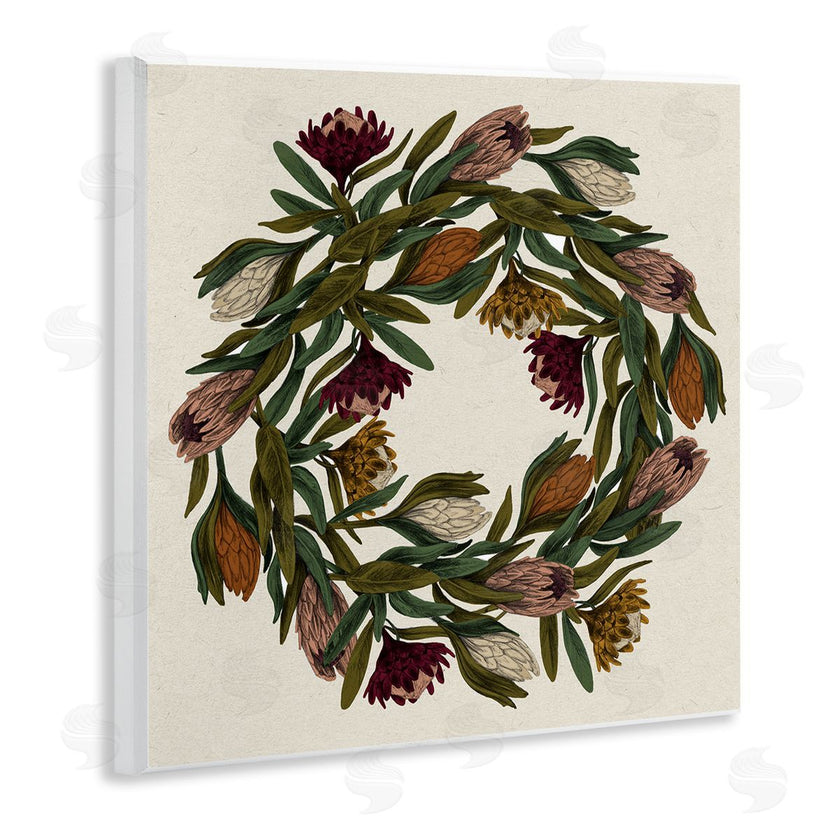 Stupell Studio | Wild Thistle Wreath Autumn Harvest Charm