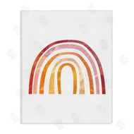 Stupell Studio | Warm Tone Rainbow with Abstract Sky Texture