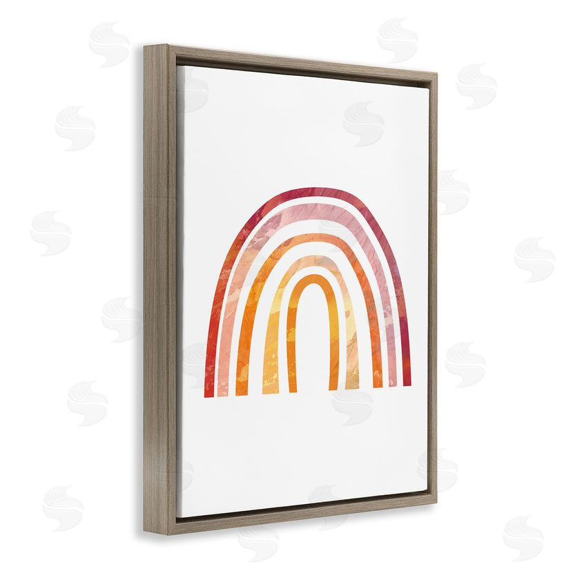 Stupell Studio | Warm Tone Rainbow with Abstract Sky Texture