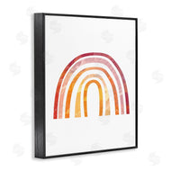 Stupell Studio | Warm Tone Rainbow with Abstract Sky Texture