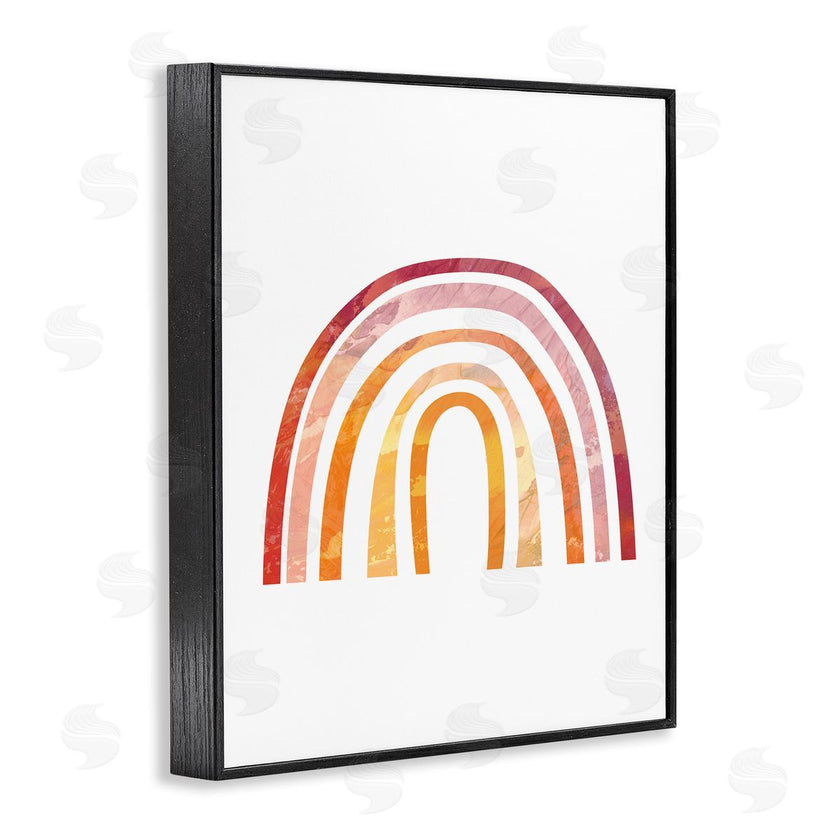 Stupell Studio | Warm Tone Rainbow with Abstract Sky Texture