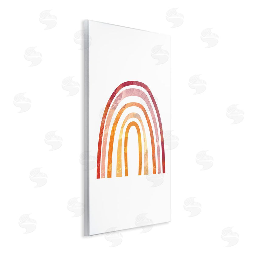 Stupell Studio | Warm Tone Rainbow with Abstract Sky Texture