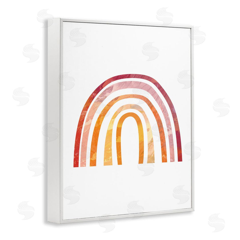 Stupell Studio | Warm Tone Rainbow with Abstract Sky Texture