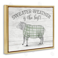 Stupell Studio | Sweater Weather Is Best Phrase Rustic Farm Sheep