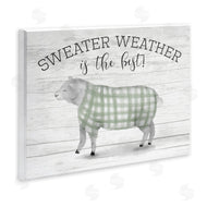 Stupell Studio | Sweater Weather Is Best Phrase Rustic Farm Sheep