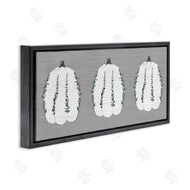 Stupell Studio | Trio of Eucalyptus Pumpkins over Grey