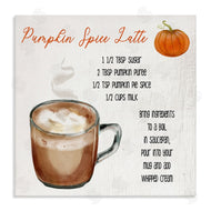 Stupell Studio | Pumpkin Spice Latte Farmhouse Coffee Recipe