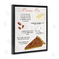 Stupell Studio | Autumn Pecan Pie Farmhouse Dessert Recipe